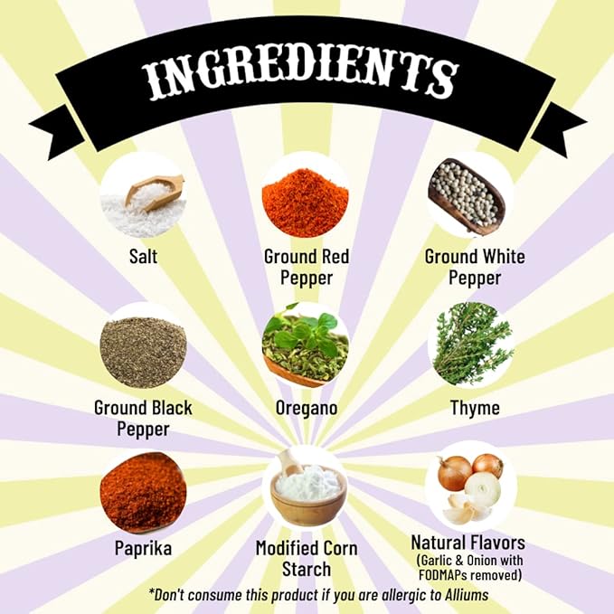 Smoke n Sanity Cajun Creole - Certified Low FODMAP Seasonings - Gluten Free - Certified Kosher