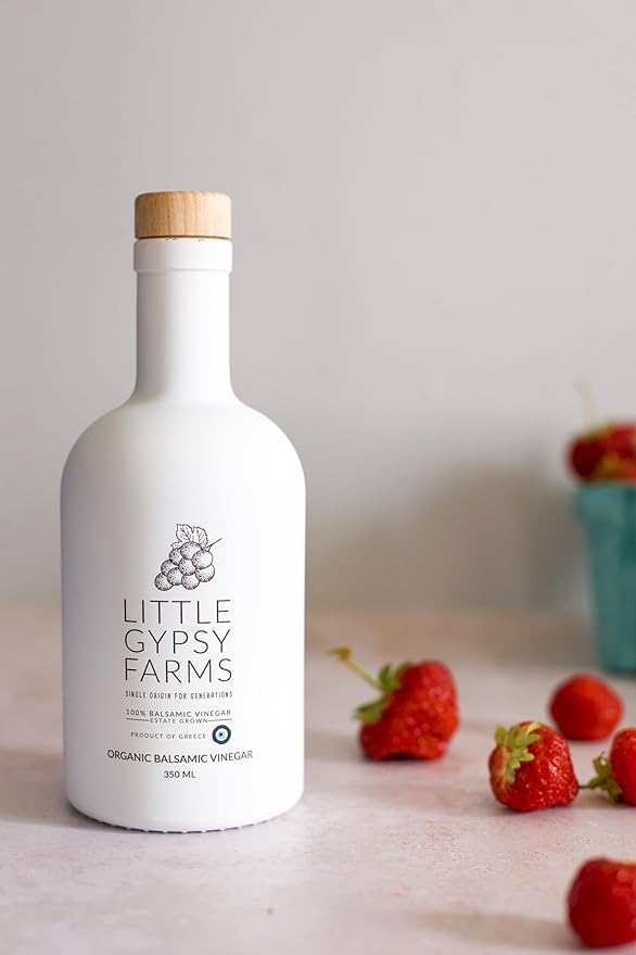 Organic Balsamic Vinegar from Little Gypsy Farms | First Cold-Pressed and Oak Barrel Aged | Notes