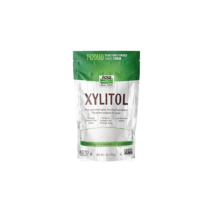 NOW Foods, Xylitol, Pure with No Added Ingredients, Keto-Friendly, Low Glycemic Impact, Low