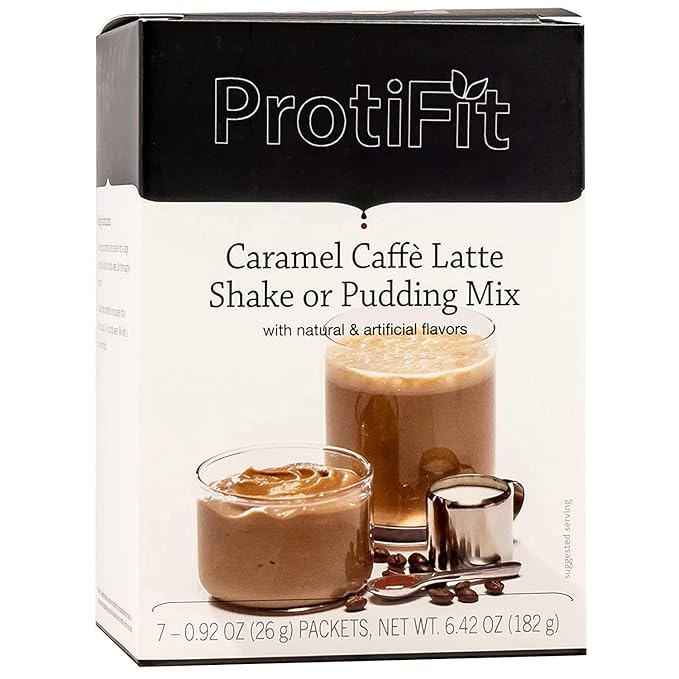 PROTIFIT - High Protein Pudding/Shake Mix, 15g Protein, Low Calorie, Low Fat, Low Carb, Aspartame