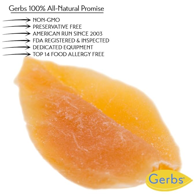 Gerbs Sweetened Dried Mango Slices 4 lbs. | Unsulfured, No Additives, Resealable Bag | Naturally