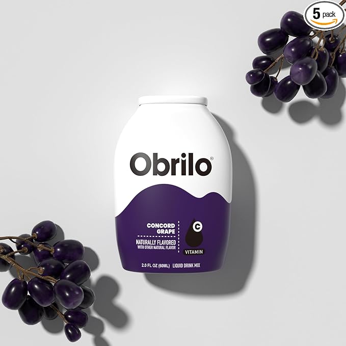Obrilo Water Enhancer Liquid Flavoring Drops - ZERO Sugar/Calorie, Dye Free, Naturally Flavored