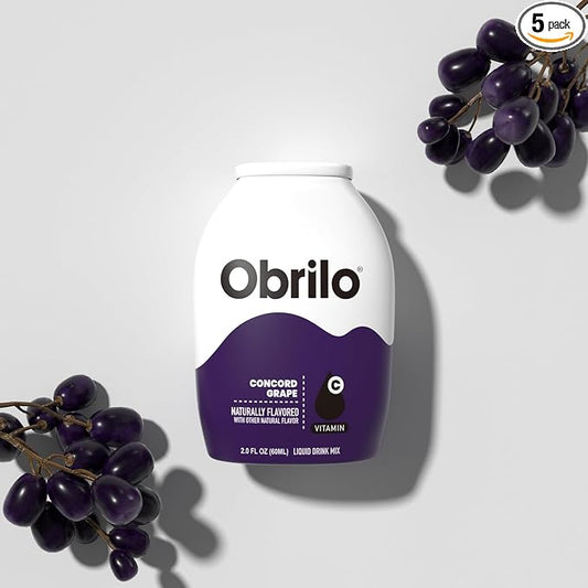 Obrilo Water Enhancer Liquid Flavoring Drops - ZERO Sugar/Calorie, Dye Free, Naturally Flavored