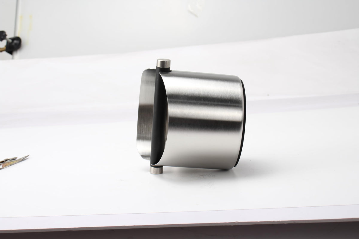 DIBTSA Espresso Knock Box, Stainless Steel Coffee Grounds Knock Box, With Removable Knock Bar and