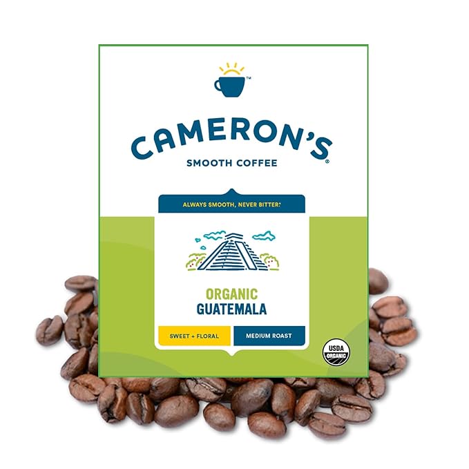 Cameron's Coffee Roasted Whole Bean Coffee, Organic Guatemala, 4 Pound