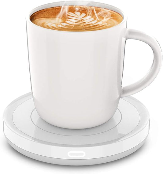 BESTINNKITS Smart Coffee Set Auto On/Off Gravity-Induction Mug Office Desk Use, Candle Wax Cup