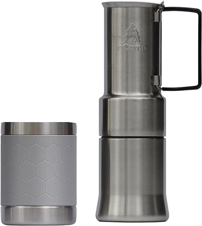 nCamp - Café, Portable Coffee Maker, Portable Espresso Machine, Compact Camping Coffee Maker