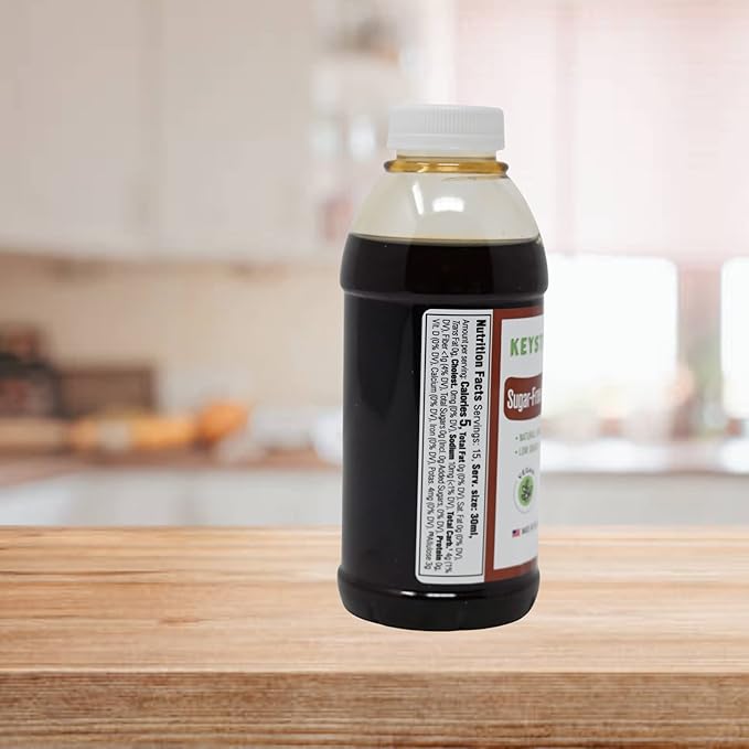 Keystone Pantry Sugar-Free Alternative Molasses – 16 OZ Bottle - Vegan & Gluten Free – Low Sugar
