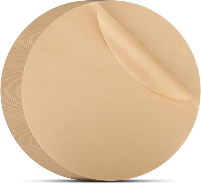 Beasea Air Fryer Round Liners 12 Inch, 200pcs Air Fryer Parchment Paper Unbleached Disposable Fryer