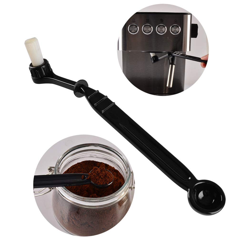 Espresso Machine Cleaning Brush Kit - CAFEMASY 2 Pieces Coffee Cleaning Brush with Spoon and 2