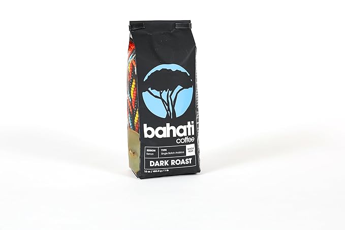 Kenya AA Grade Roasted Arabica Coffee Beans from Kenyan Highlands - 100% Pure Arabica Coffee