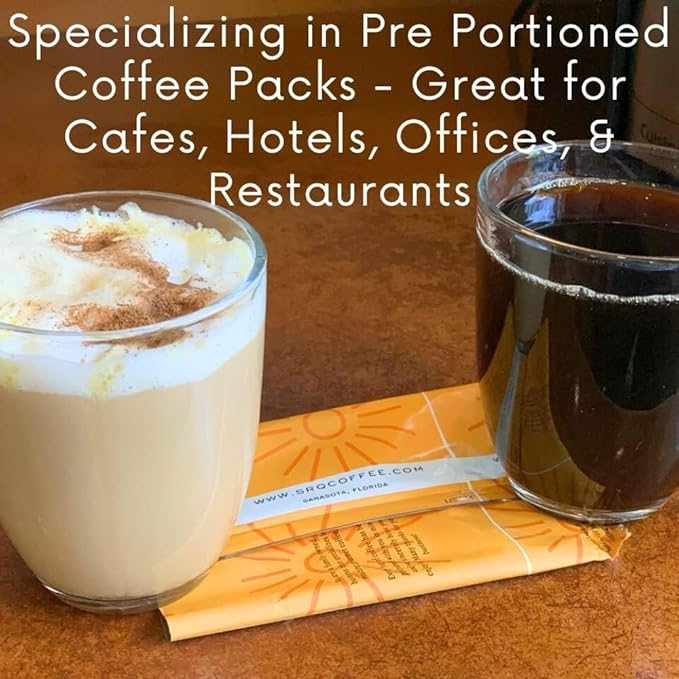 Sarasota Coffee Ground Packets | Gourmet Flavored Medium Roast Bulk Coffee Packs | Salted Caramel |