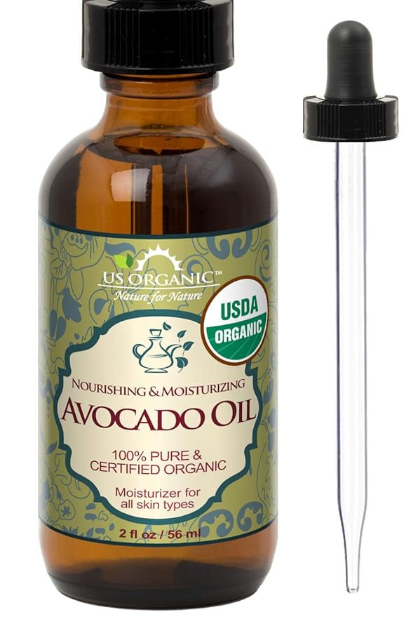 US Organic Avocado Oil Unrefined Virgin, USDA Certified Organic, 100% Pure & Natural, Cold Pressed