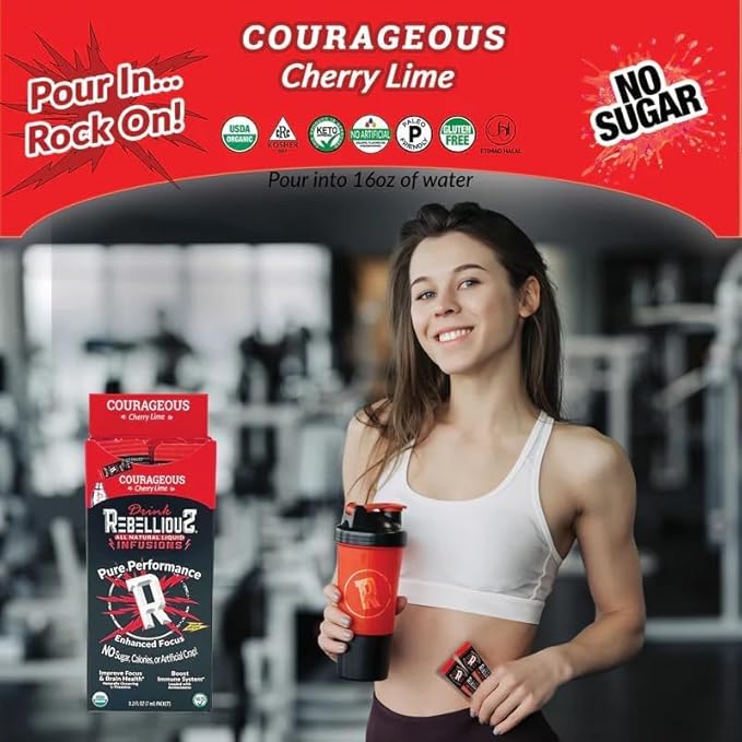 Rebellious Organic Energy Drink Mix Pure Function & Performance Bundle (8 Packs, 10 Counts on Each)