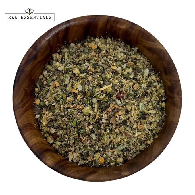 Raw Essentials Pizza Seasoning- Italian Seasoning - Cheesy Herb Blend - Great on Pizza, Pasta and