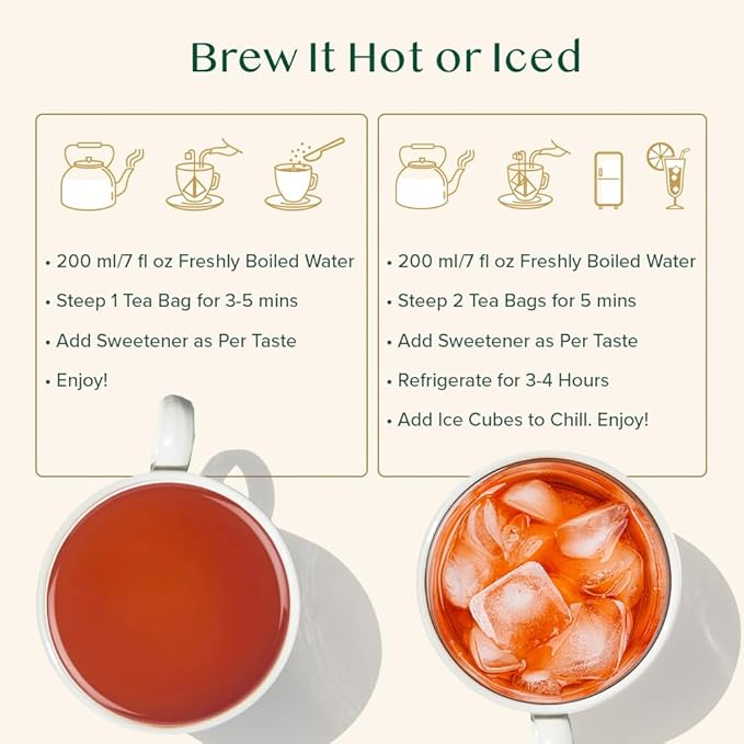 VAHDAM, Vanilla Spiced Chai Tea | 100 Tea Bags | Delicious Blend of Vanilla Masala Chai | Brew Hot