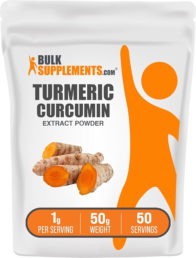 BulkSupplements.com Turmeric Extract Powder - from Turmeric Root, Curcumin Supplements, Turmeric