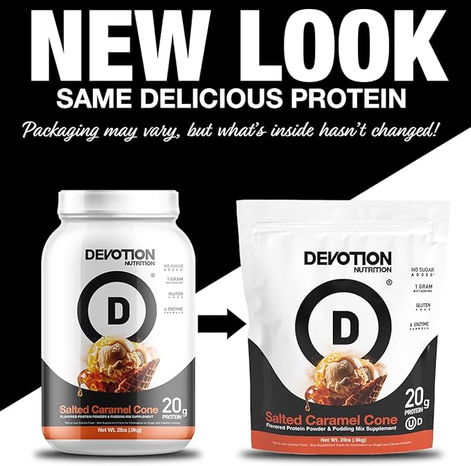 Devotion Nutrition Protein Powder Blend | Gluten Free, Keto Friendly, No Added Sugars | 1g MCT |