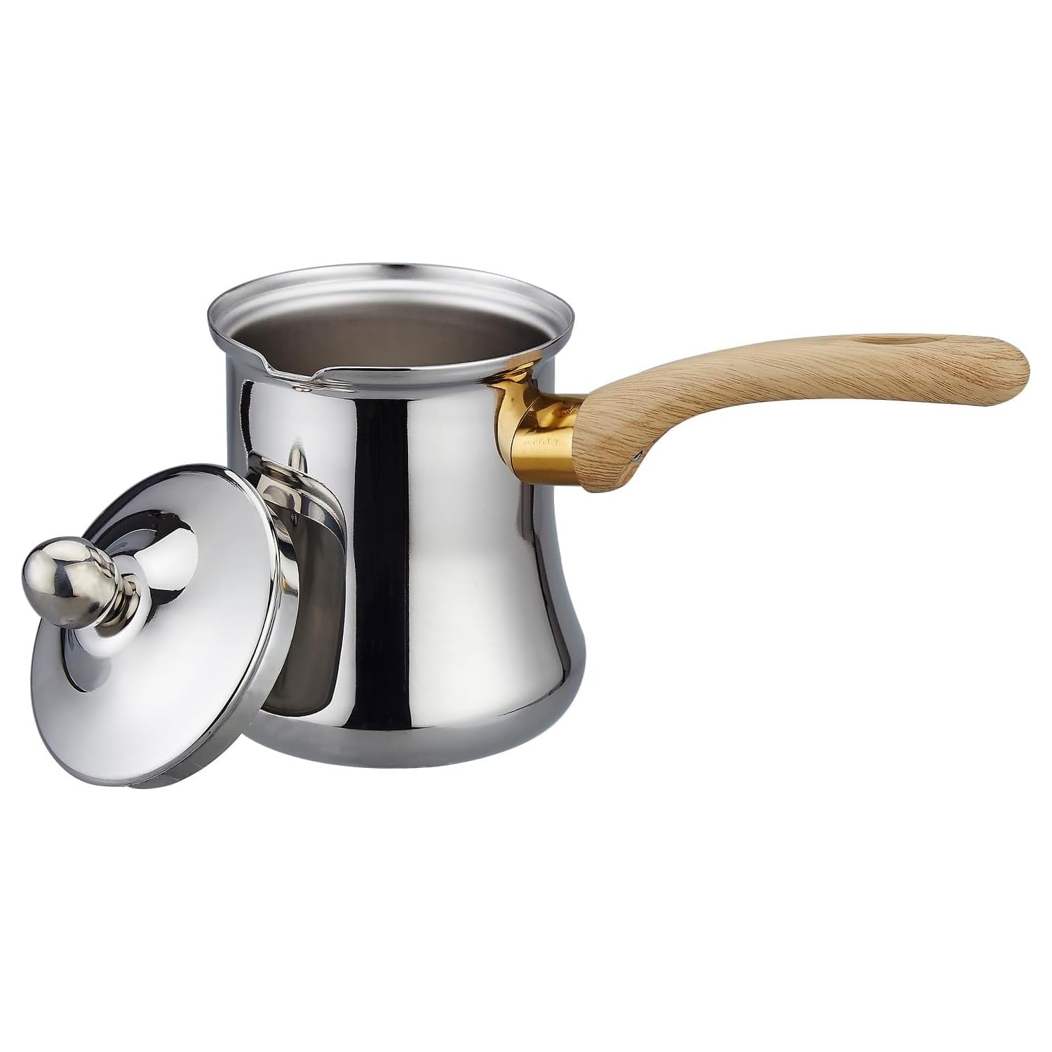 SANQIAHOME Stainless Steel Turkish Coffee Pot, 24 oz / 720 ml