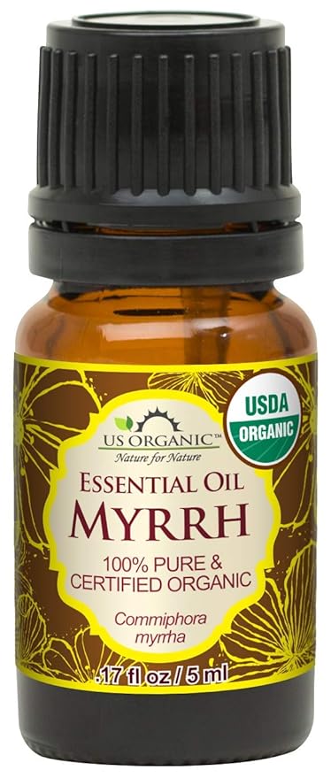 US Organic 100% Genuine Myrrh Essential Oil - Sourced from The Horn of Africa, USDA Certified