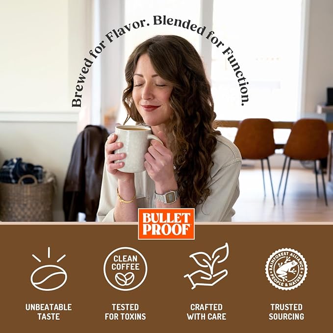 Bulletproof Coffee + Collagen Single-Serve Coffee Pods, 24 Count, Clean Coffee Tested for Toxins