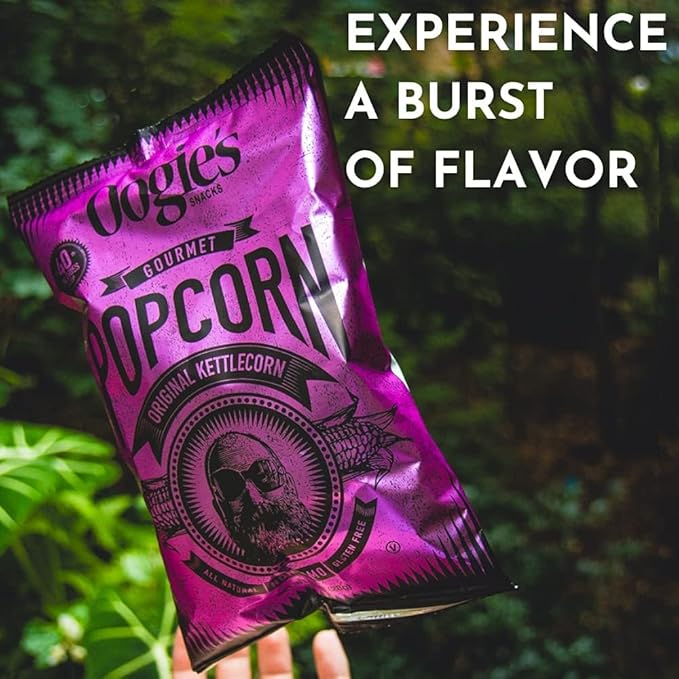 Oogie's Gourmet Popcorn | 20 Pack | Original Kettlecorn Flavor | Gluten Free Popcorn Snacks | 1oz