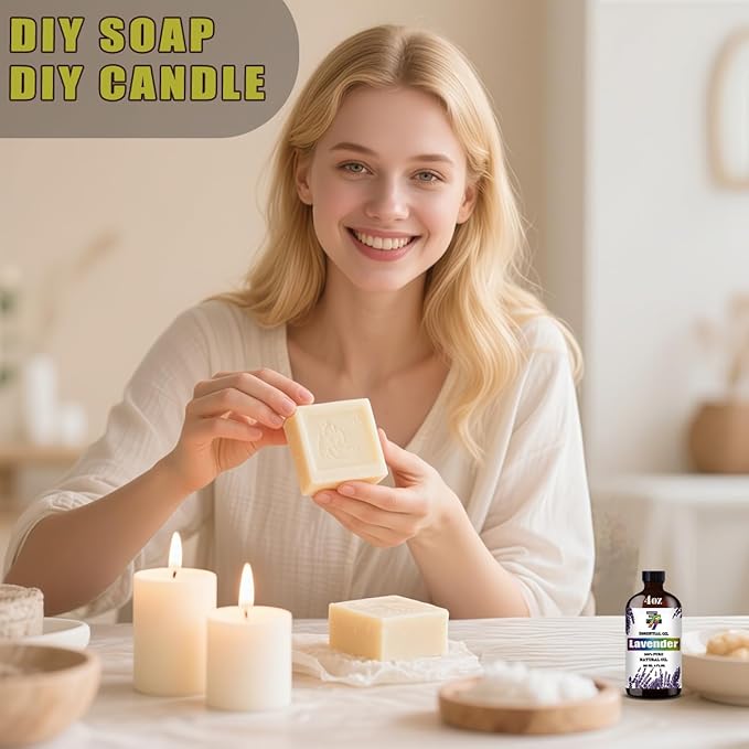 Lavender Essential Oil (4 oz/120 ml) ??Lavender Oils for Aromatherapy, diffusers, humidifiers, Home