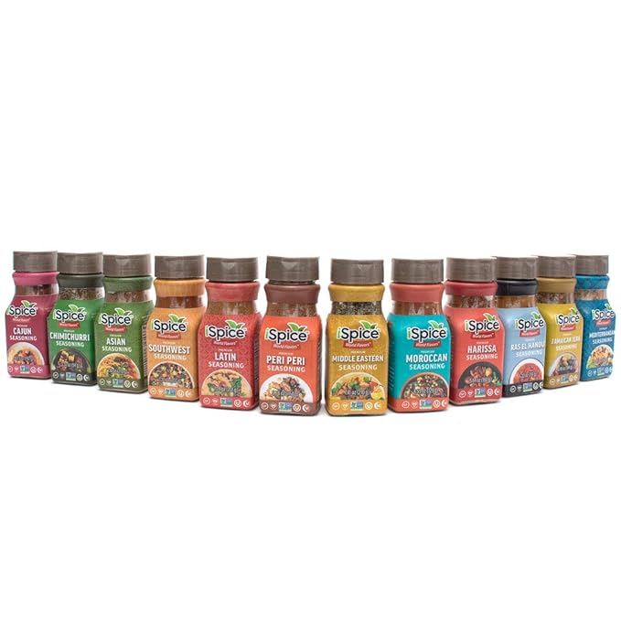 iSpice Starter Spice Set- Seasonings for Cooking, Spices and Seasonings Sets, Spices Variety Pack