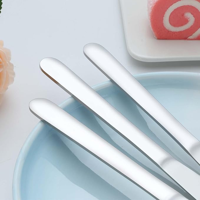 24 Pieces Knives Set - 9 Inches Dinner Knives, Butter Knife, Food Grade Stainless Steel Table Knife