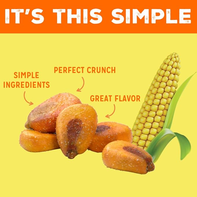 LOVE CORN Cheddar 0.7oz x 20 bags - Delicious Crunchy Corn - Healthy Family Snacks - Gluten Free