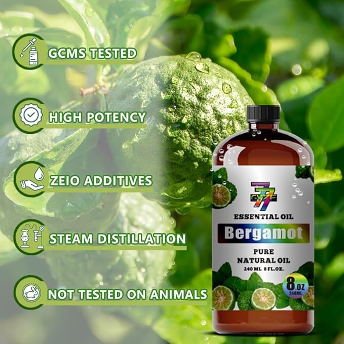 Bergamot Essential Oil (8 oz / 240 ml) ??Bergamot Oils for diffusers, humidifiers, Home Baths