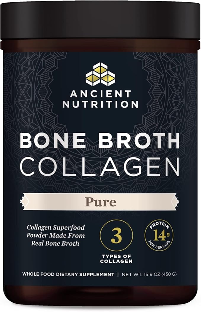 Ancient Nutrition Collagen Powder, Bone Broth Collagen, Pure, Hydrolyzed Multi Collagen Peptides