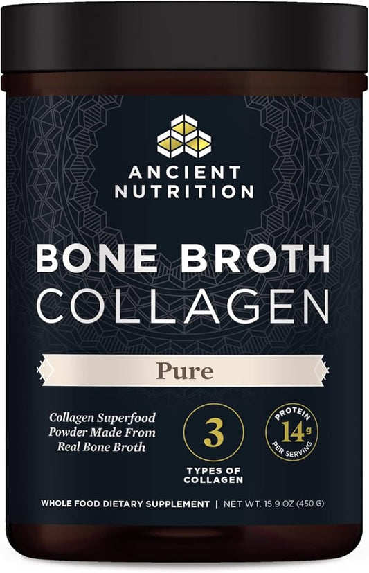 Ancient Nutrition Collagen Powder, Bone Broth Collagen, Pure, Hydrolyzed Multi Collagen Peptides