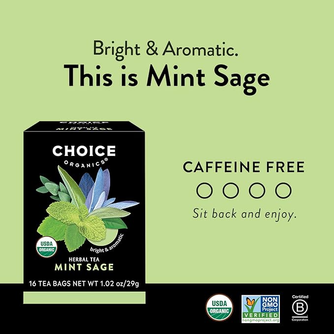 Choice Organic Teas - Herbal Tea Variety Pack Sampler - Includes Rooibos, Grapefruit Honeybush, and