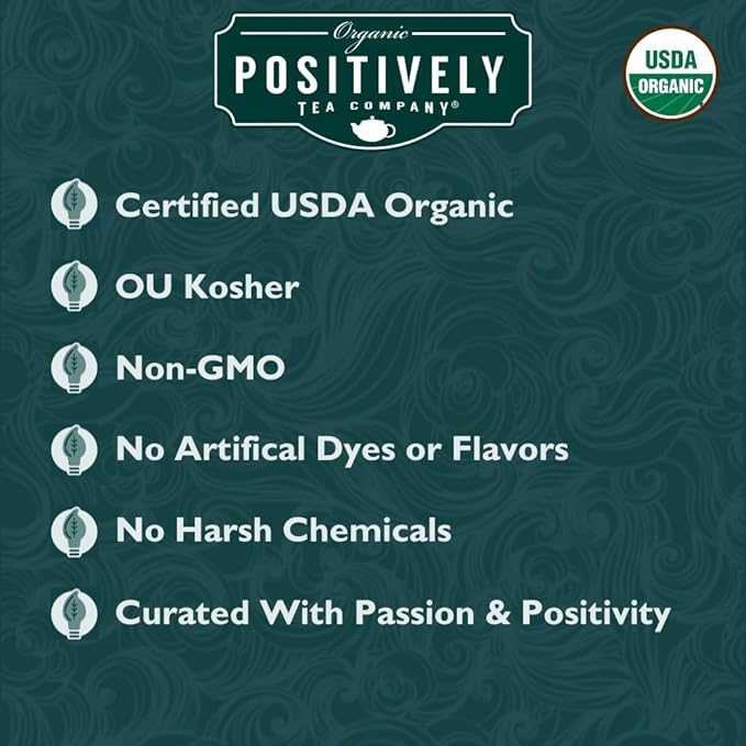 Organic Positively Tea Company, Lavender Chamomile, Herbal Tea, Loose Leaf, 4 Ounce