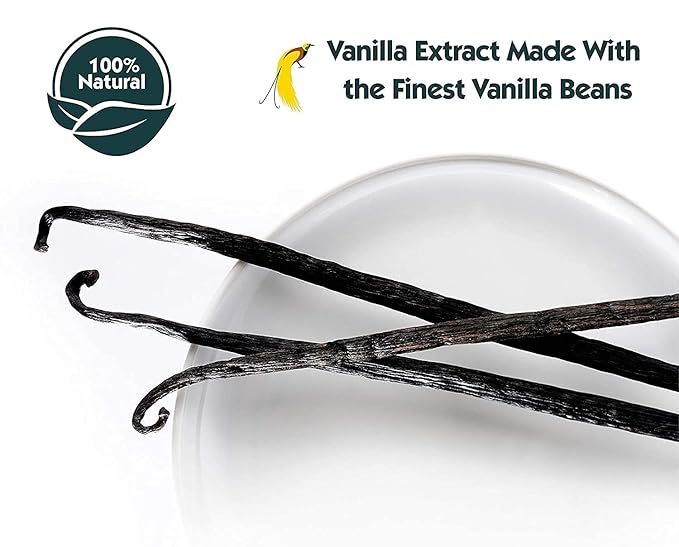 128 oz Pure Vanilla Extract - 100% Real Vanilla Extract - For Cooking, Drinks & Desserts - 100%