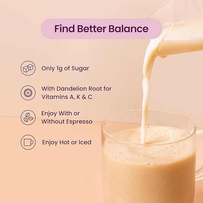 Blume Superfoods Latte - Salted Caramel Powder, Dandelion Root powder, Maca Powder, Pink Himalayan