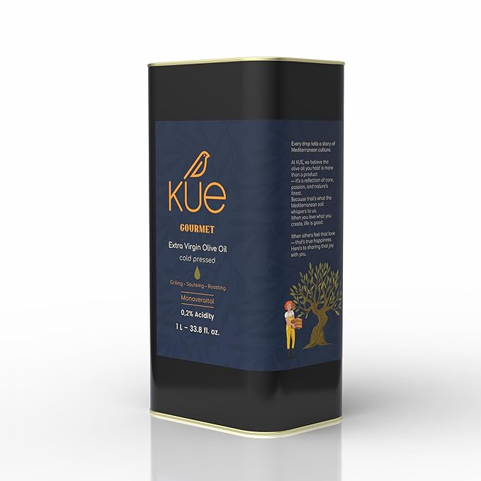 Kue Gourmet Extra Virgin Olive Oil Cold Pressed - Mediterranean Olive Oil - EVOO - Aceite de Oliva
