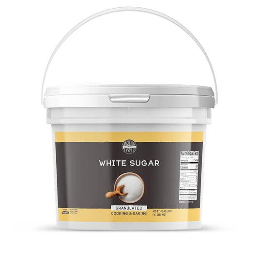 Birch & Meadow Granulated White Sugar, 1-Gallon Bucket Bulk Size, Cooking & Baking, Cookies & Cakes