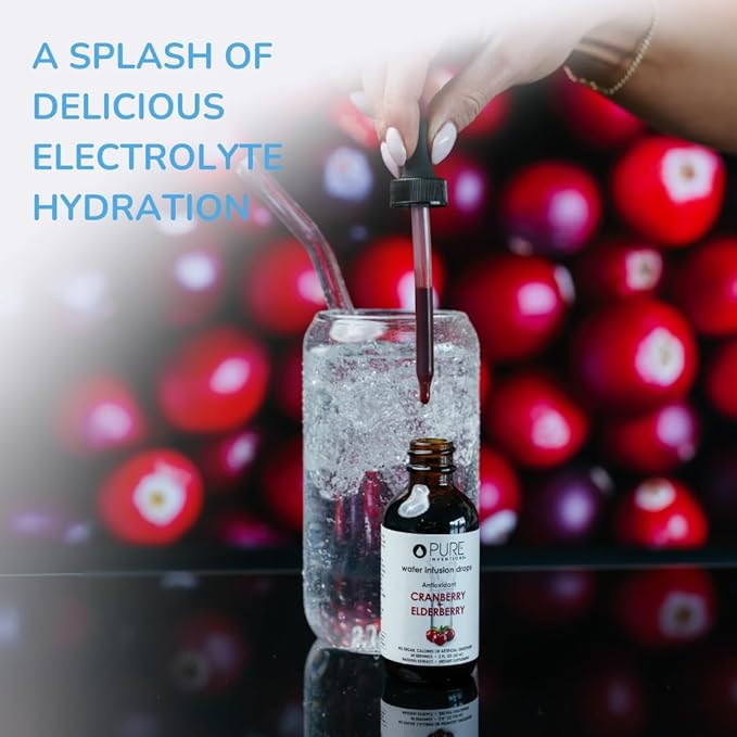 Pure Inventions - Black Cherry Water Infusion Drops - Antioxidants, Vitamin C & Electrolytes