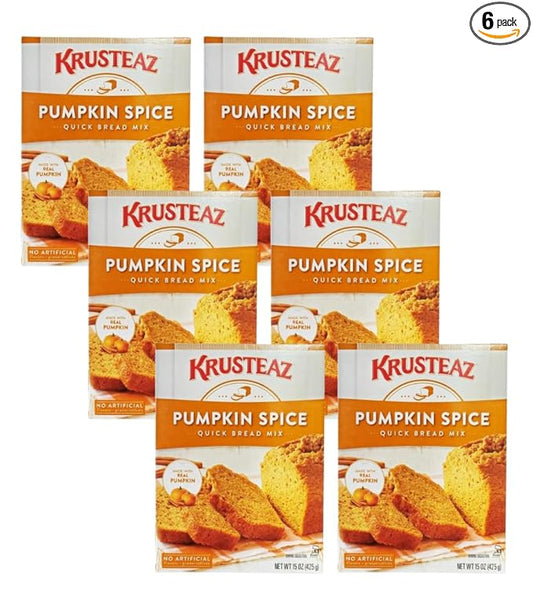 Krusteaz Baking Mix, Pumpkin Spice Quick Bread Mix, Made with Real Pumpkin & No Artificial Flavors