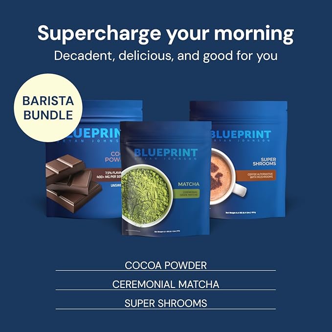 Blueprint by Bryan Johnson Super Shroom Coffee ??Mushroom Coffee with Lion?™s Mane, Reishi & GABA