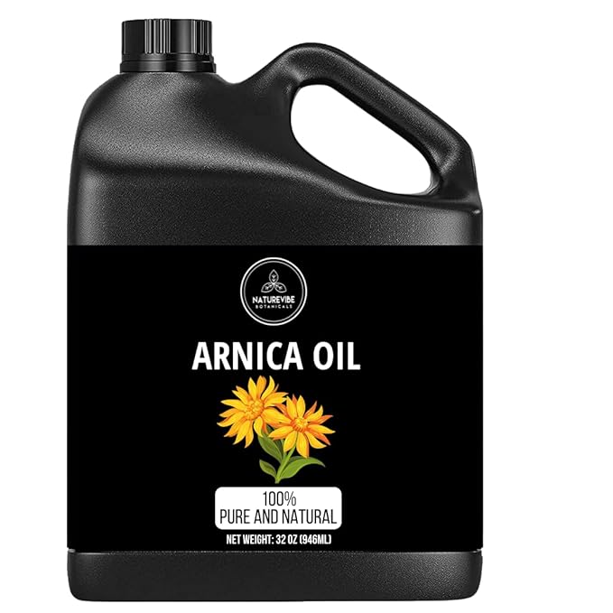 Naturevibe Botanicals Arnica Oil 32 Ounces | 100% Pure and Natural | Great for Skin Care and Hair