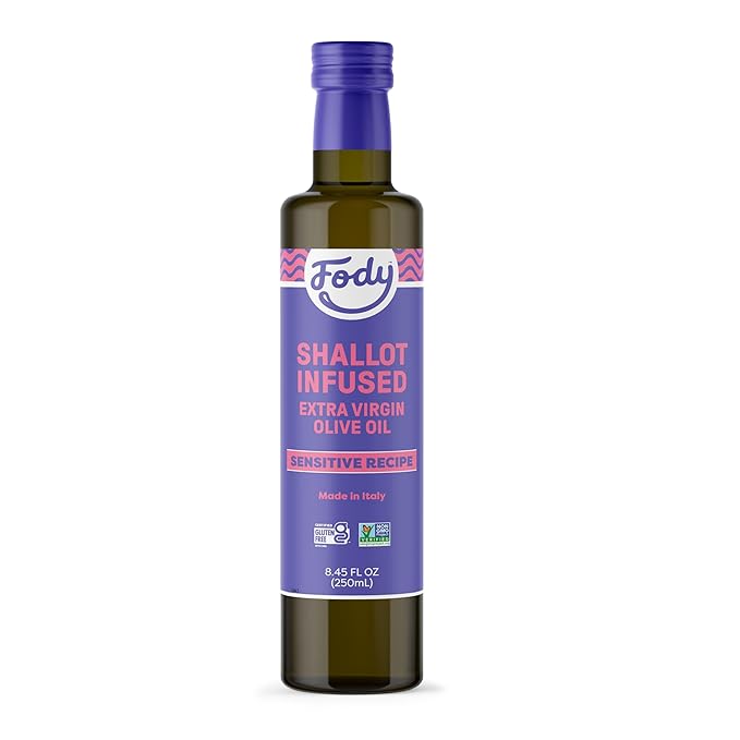 Fody Foods Shallot Infused Extra Virgin Olive Oil, 8.45 Oz, Low FODMAP Certified, Gut & IBS