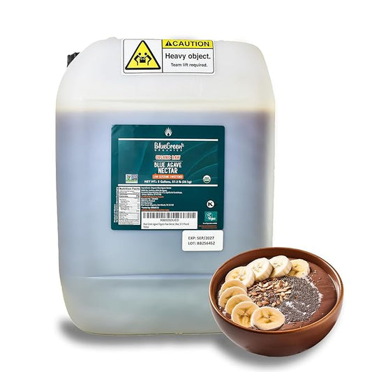 BLUE GREEN ORGANICS, Agave syrup, Agave, Gluten Free, Organic, Sweetener, coffees, pancakes or any