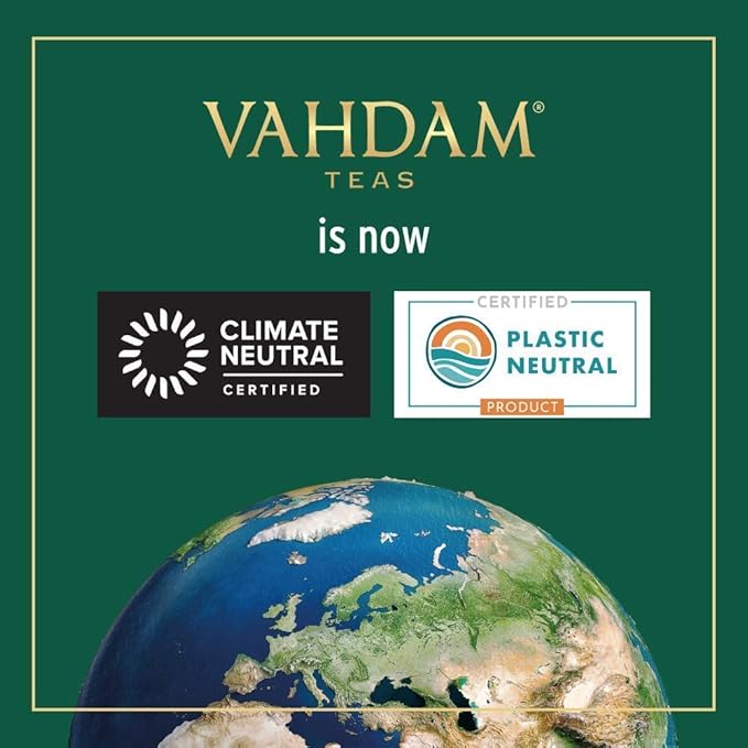 VAHDAM, Holiday Breakfast - Christmas Tea Gift Sets (90+ Cups) 9 Loose Leaf Tea - Luxury Gift Box |