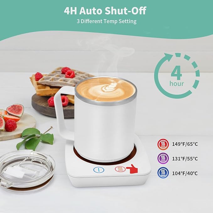 VOBAGA Coffee Warmer & Mug Warmer for Home Office Home Desk Use, Electric Cup Beverage Warmer with