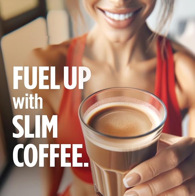 VitaCup Slim Instant Coffee Packets, with Garcinia, Fiber, B Vitamins, Bold & Smooth, Medium Dark