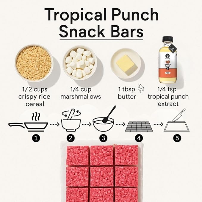 Dolce Flav Tropical Punch Extract ??2 Ounce Oil-Soluble Kosher, Sugar-Free, Concentrated Fruity