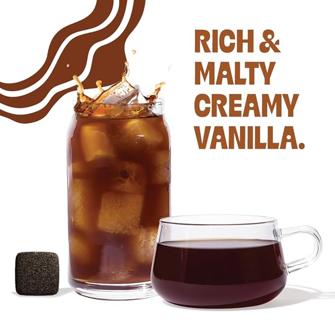 Tea Drops 30 Bulk Pack Organic Vanilla Black Bagless Tea - Loose Leaf, Lightly Sweetened